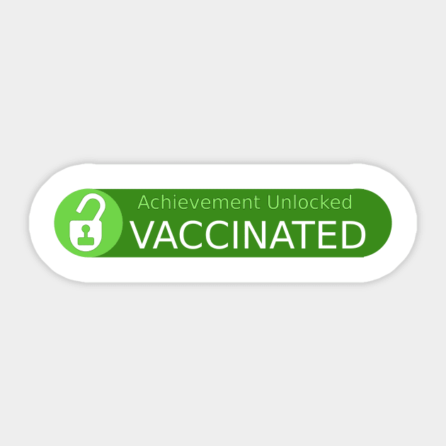 Vaccinated Sticker by Rich McRae